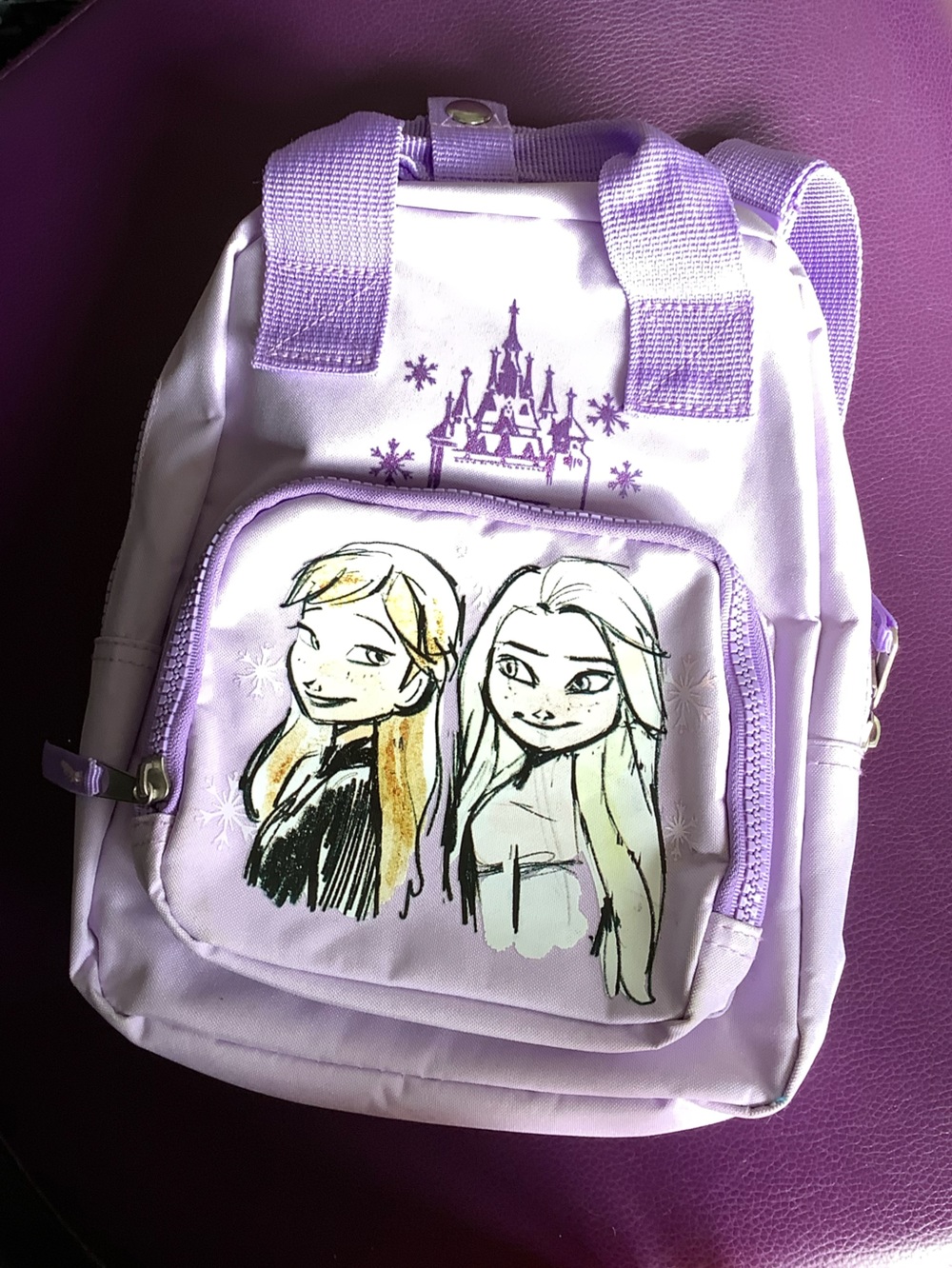 Frozen Lavender Girls' Mini Backpack - Unbranded (Comes with Bonus matching T)